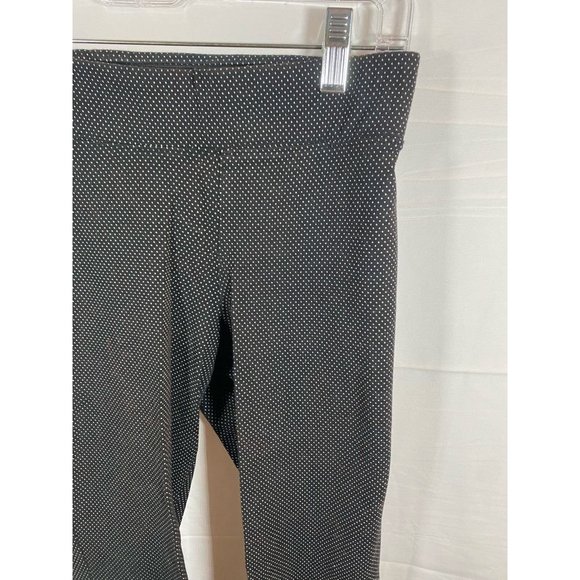 Old Navy Pants Womens Small Cropped Leggings Black White Polka Dot Pull Ons - Picture 5 of 9